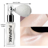 1PC Highlighter Powder Brightens The Whole Body Sparking Face Korean Makeup Lasting Pearlescent White Brown Silver Cosmetics