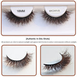RED SIREN Brown Fluffy Mink Lashes 2026 New Design Luxurious Soft Natural Strip Lashes Cosplay Mink False Eyelashes Supplies