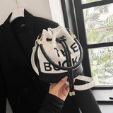 Women's Bucket Bag | PU Drawstring Shoulder and Crossbody Handbag