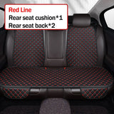 Kcimo Universal Pu Leather Car Seat Cover Seat Back Soft Cushion Minimalism Seat Cushion Chair Carpet Pad Auto Accessories