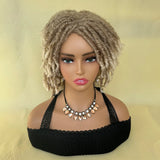 Afro Bob Faux Locs Wig | Short Dreadlock Twist Braids