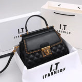 Women's Handbag New Autumn & Winter | High-End Light Luxury Diamond Grid Small Square Bag (Shoulder & Crossbody)