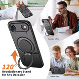 360° Rotate Bracket Military Shockproof Case For iPhone 17 Air 16 15 14 Plus 13 12 11 Pro Max Magnetic Heavy Duty Defender Cover