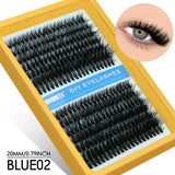 GROINNEYA Fluffy Thick DIY Eyelashes Cluster D/DD Curl Wispy Individual lashes Mix Eyelash Extensions False Eyelashes Extension