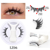 Hot 1 Pair Magnetic Eyelashes Handmade Fluffy Faux Mink Lashes Reusable Natural False Eyelashes and Magnetic Tweezers Set Makeup