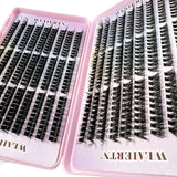 Faux Mink Eyelashes 540Cluster C Curled 9-16mm Mixed Natural Eyelash Extension 3D Russian Strip Personal Eyelash Makeup Tool
