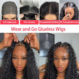 13x4 13x6 HD Transparent Lace Deep Wave Frontal Wig 40 Inch Jerrly Curly Lace Front HumanHair Wig For Deep Curly Water Wave Wig