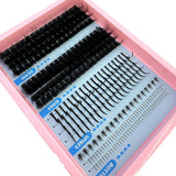 15Rows Lash Clusters Spikes Eyelash Extensions Spiky Lashes Extension Thick Individual Cluster Lashes with Spikes&Bottom Lashes