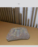Luxury Glitter Cloud Bag Women's Handbag | Crystal Shiny Rhinestones Diamond Evening Bag (Wedding Party Clutch Purse Shoulder Bag)