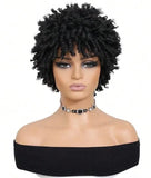 Short Afro Faux Dreads Wig | Synthetic Braided Wig for Men and Women