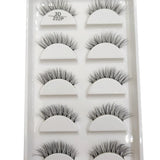 Transparent 3D Mink Eyelashes, Natural Clear False Eye Lashes, Soft Invisible Eyelash, Wispy Makeup Faux Cils, H13 X08, 5 Pairs