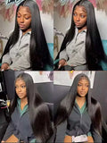 12-42 Inch Bone Straight Human Hair Bundles Brazilian Human Hair Weave Human Hair Long Remy Hair Extension Natural Black