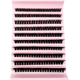 Faux Mink Eyelashes 540Cluster C Curled 9-16mm Mixed Natural Eyelash Extension 3D Russian Strip Personal Eyelash Makeup Tool