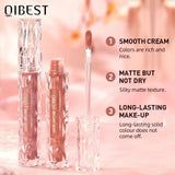 Diamond Shimmer Waterproof Lipgloss 10 Colors Liquid Lipstick Glitter Shiny Pearl Glaze Long Lasting Lip Tint Women Makeup