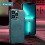 Soft Leather Case for iPhone 15 14 13 12 11 16 17 Pro Max Ultra Thin Lens Protection Cover