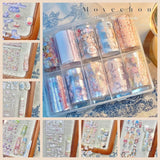 10Rolls Plaid Thousand-Bird Bow  Stars Nail Foils Transfer Paper  Nail Art Stickers  Manicure Set Decal  Nails Decoration