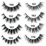 FOXESJI Real Mink Fluffy Short Eye Lashes Extension Wispy Soft Natural Short False Eyelashes Daily wear Full Strip Lashes Makeup
