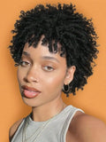 Short Afro Faux Dreads Wig | Synthetic Braided Wig for Men and Women