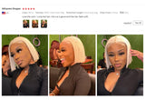 13x4 13x6 613 HD Blonde Bob Hair Wig Human Hair Lace Frontal Wig Brazilian Straight Bob Wig Lace Front Human Hair Wigs For Women