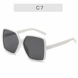 Oversized Square Fashion Gradient Color Sunglasses for Men and Women Driving Beach Party Travel Use