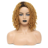10" Braided Bob Wig | Afro Dreadlock Wig | Curly Ends | Synthetic Crochet Wig | Cosplay