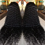 40 Inch Voluminous Deep Wave Human Hair Wig 250 High Density 13x4 13x6 HD Lace Frontal Durable Tangle Free Natural Real Hair Wigs for Women Daily Styling