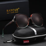 BARCUR Oversized Square Polarized Sunglasses for Women – Fashion Gradient Lens Summer Eyewear with UV400 Protection – Lightweight PC Comfortable Frame Trendy Street Style Shades for Summer Shopping Beach & Travel