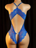 Transparent Sexy Crotchless Bra Set Lingerie Women Lace Hollow Bra Costumes Deep V Open Bra Underwea Erotic Backlesshot Bodysuit