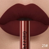 QIBEST Liquid Lipstick Waterproof Velvet Nude Matte Sexy Red Lip Gloss Long Lasting Nonstick Lip Stain Makeup 24 Colors Hots