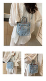 Women's Box Crossbody and Shoulder Handbag | Polyester, Adjustable Strap