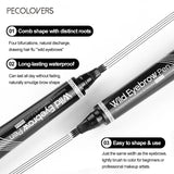 Eyebrows Pen Eyebrow Tattoo Waterproof Liquid Black Eye Brow Makeup Pencil Microblading