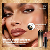 Metallic Shimmer Lipstick, Pearly Glitter Shine, Creamy Texture, High Color Payoff, Smooth Application Party Makeup