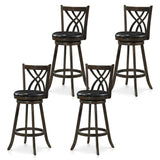 Counter Height Bar Stools Set of 4 with Swivel Seat