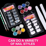 Acrylic Nail Kit Acrylic Powder With Acrylic Liquid For Gel Nails With UV Lamp For Gel Nails Set DIY Gifts For Women