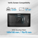 Adjustable TV Mounts Wall Mount Bracket Supports 10"-32" LED/LCD TVS,Holds Up to 10kg, VESA 100*100, Home Office Use TV Stand