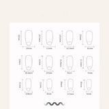 24PCS/1BOX  Dark Wind Gradient Long White Bow Nail Patch Fake Nails