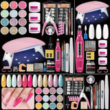 Acrylic Nail Kit for Beginners with Everything Nails Kit Acrylic Set with Drill and U V Light Professional Glitter Powder Decora