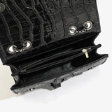 Luxury Women's Handbag with Chains & Sequins | Crossbody Shoulder Messenger Bag (Brand Design, Animal Print, Casual Purses)