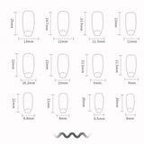 24pcs Y2k Star Press On Nails Gradient Black Mid-length Coffin False Nail Tips Full Cover Moon Designs Fake Nail For Cool Girls