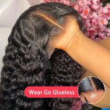 13x4 13x6 HD Transparent Lace Deep Wave Frontal Wig 40 Inch Jerrly Curly Lace Front HumanHair Wig For Deep Curly Water Wave Wig