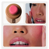Brand Makeup Blusher Rouge Powder Pocket Blush Lipstick Cheek Hydrating Stick Natural Cream Lip Gloss Cheek Easy Apply Color