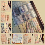 10Rolls Plaid Thousand-Bird Bow  Stars Nail Foils Transfer Paper  Nail Art Stickers  Manicure Set Decal  Nails Decoration