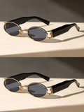 Small Cute Fashion Oval Frame Sunglasses