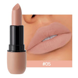 6-Color Matte Lipstick: Velvet Lip Color, Smooth, Waterproof, Long-Lasting Color Lip Makeup