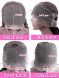 40 46 Inch 200 Density Frontal Wig For Black Women Brazilian Wigs Human Hair 5x5 Bone Straight HD Transparent Lace Front Wigs