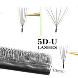 MARIA U 3D 4D 5D W Eyelashes U Shape Eyelash Extensions Soft Lashes Makeup Mesh Volume Eyelash