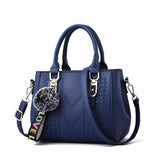 Yogodlns Embroidery Messenger Bag for Women Leather Satchel - Embroidered Design