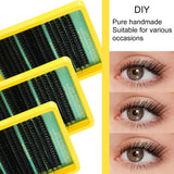 Lash Clusters Kit Natural, 10-16MM Spiky Volume Cluster Eyelash Extensions, Lash Extension Kit Fairy Individual Lashes Cluster 3