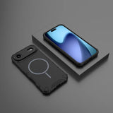 Rugged Armor For Magsafe Case For iPhone 17 Air 16 15 14 13 12 11 17 Pro Max Plus Wireless Charge Matte Bumper Shockproof Cover
