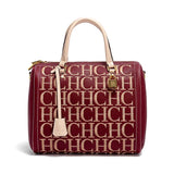 Women's Embroidered Letter Baguette Handbag | PU Leather Shoulder Bag
